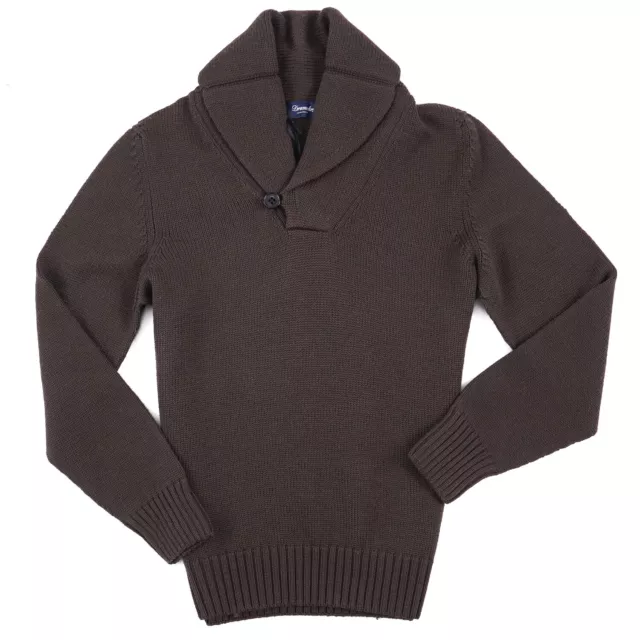 Drumohr Merino Wool Pullover Sweater with Shawl Collar Slim S (Eu 48) NWT $598