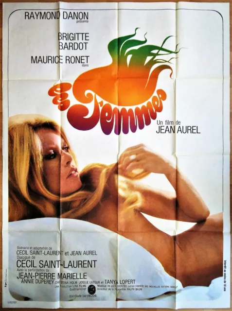 Brigitte Bardot * LES FEMMES * (1969) Affiche Originale 120 x 160 cm