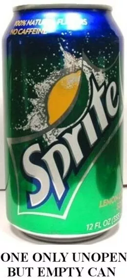 Vintage Sprite USA 2010 Lemon Lime Zitrus Ungeöffnet Leere 355ml American