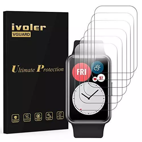 iVoler 6 Pezzi Pellicola Protettiva per Huawei Watch Fit/Honor Watch (o1B)