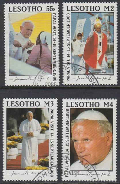 Lesotho 1988 fine used Mi.707/10 Papst pope Johannes [st2775]