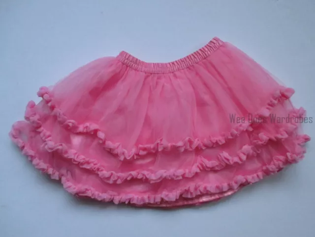 Gymboree Parisian Chic Pink Ruffle Tutu Tulle Skirt Girls 18-24 months NEW NWT