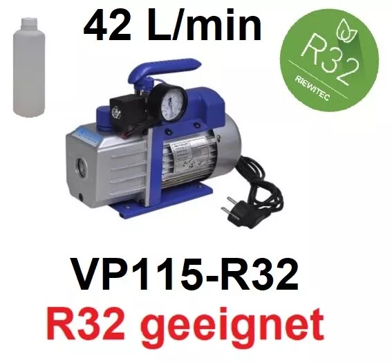 R32 geeignete Klimaanlagen Vakuumpumpe, 42 L/min, mit Manometer