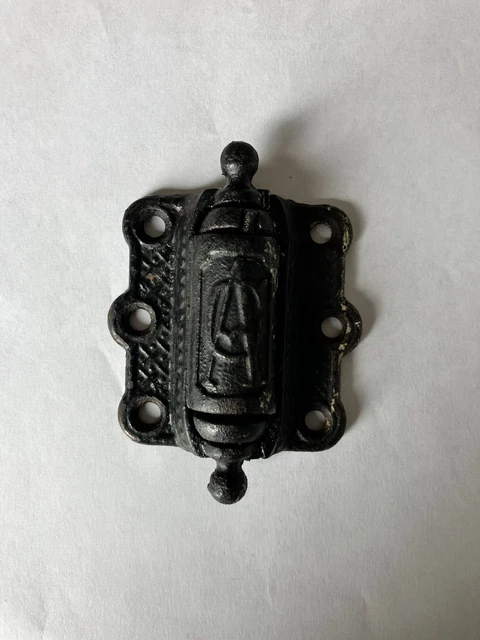 Vintage Antique Victorian Cast Iron Spring Loaded Screen Door Hinge AC