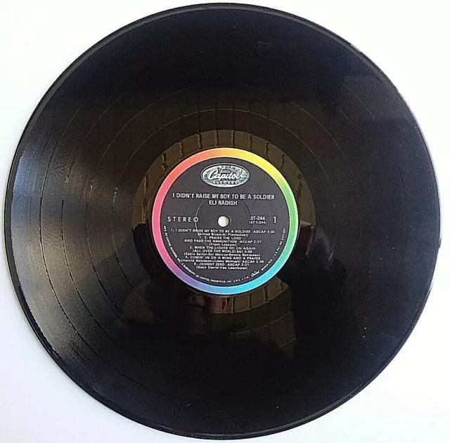 ELI RADISH - I Didnt Raise My Boy To Be A Soldier - Vinyl LP 1969 Capitol ST-244 3