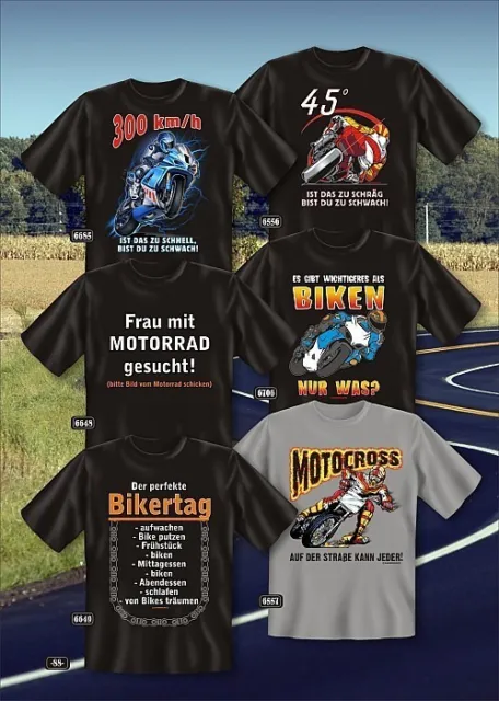 Divertimento Collection - T-Shirt Biker Moto Chopper Maglia Regalo Scelta Stampa