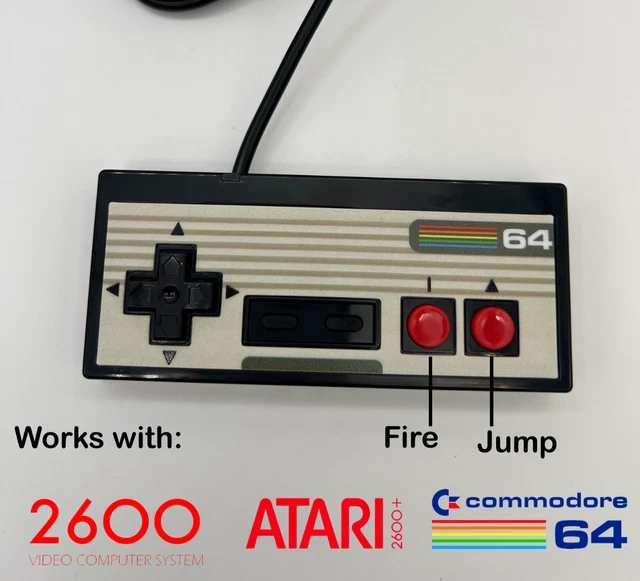 COMMODORE 64 C64 Atari 2600 Controller Joystick Up to Jump Gamepad $65. ...