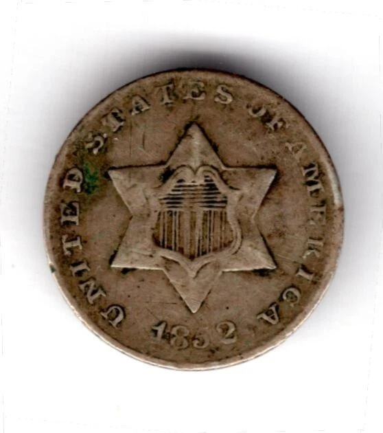 USA, 3 cents, 1852. Fine.