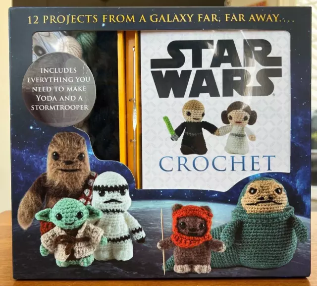 STAR WARS Crochet Craft Kit - Yoda, Vader, Chewbacca & more - 2015 - NEW In Box