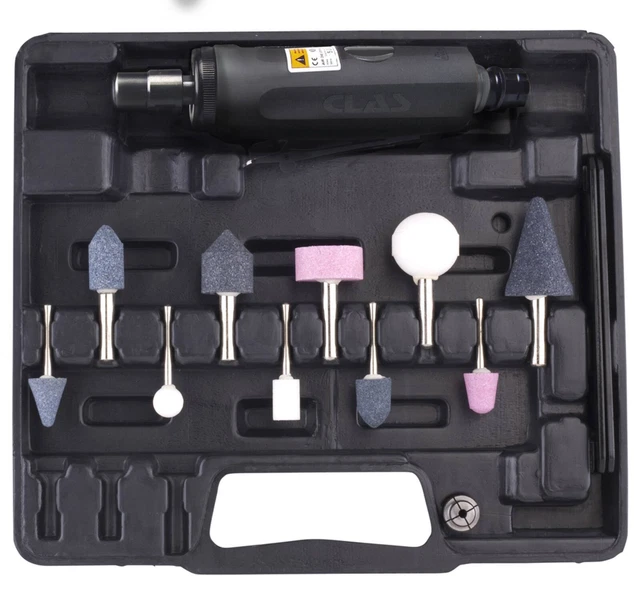 Coffret Fraiseuse Pneumatique 1/4 Avec 10 Meules Et 2 Clés - Neuf, Marque Générique