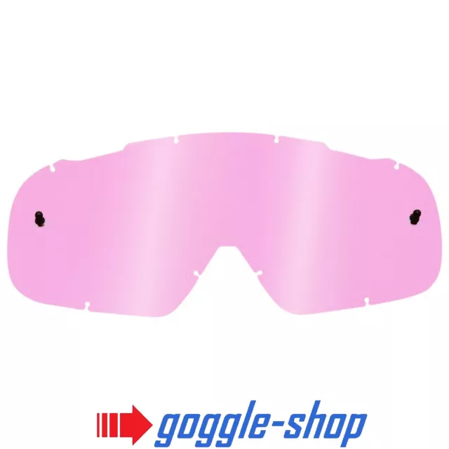 Goggle-Shop Ersatzglas für Fox Airspace Motocross MX Brille Pink Getönt