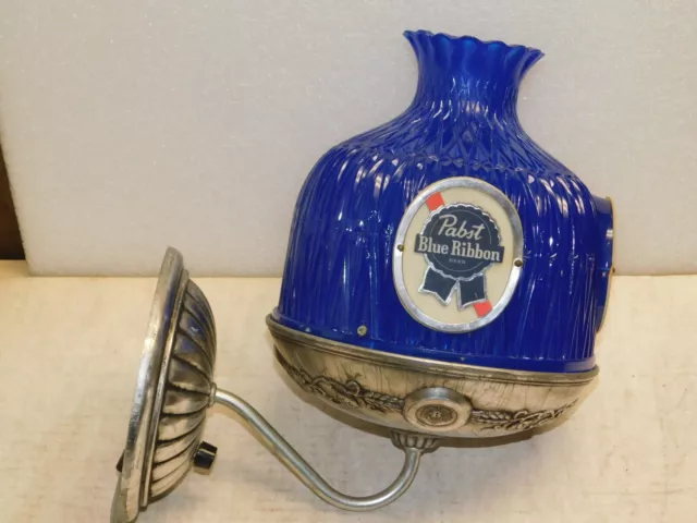 Vintage 1970's Pabst Blue Ribbon Lighted Wall Sconce