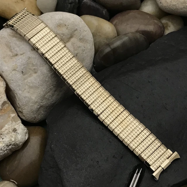 10k Yellow Gold-Filled 19mm mcm Baldwin Bowles unused 1960s Vintage Watch Band