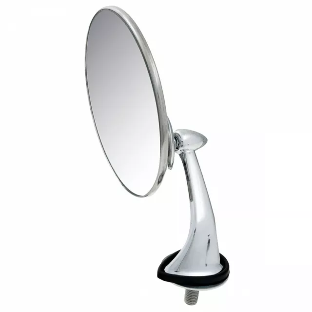 Classique Voiture Chrome Gauche Main Rond Extérieur Aile Miroir Avec Convexe