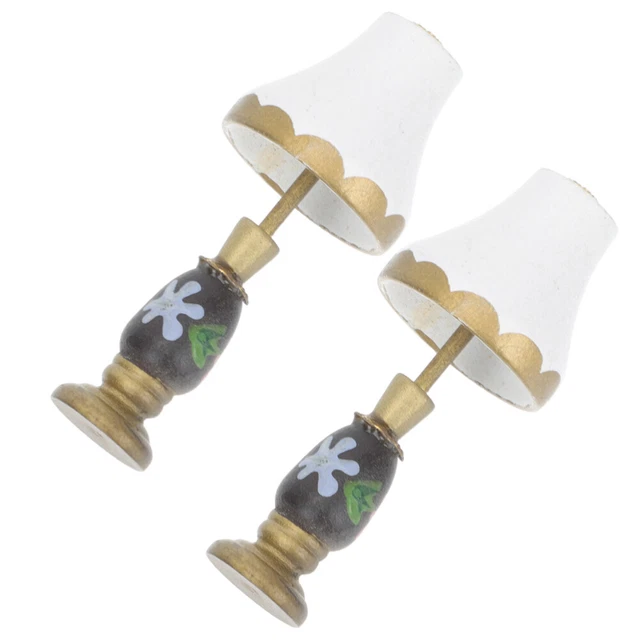 2 PCS DOLL House Lighting Dolls Lights Battery Operated Dollhouse Table