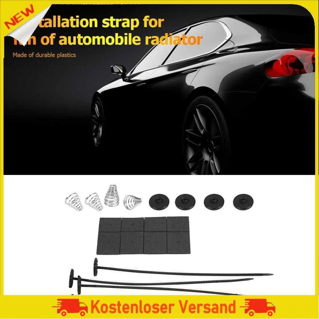 1 Set Universal Car Electric Radiator Cooling Fan Mount Fitting Kit Ties Straps