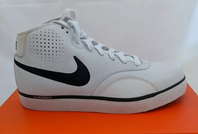 New Nike Zoom BB Street Color White/Black Size 8.5 NIB 316723101