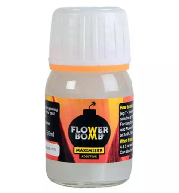 Flower Bomb Maximiser 30ml Additive Weight Gainer Yield Density Increaser Hydro