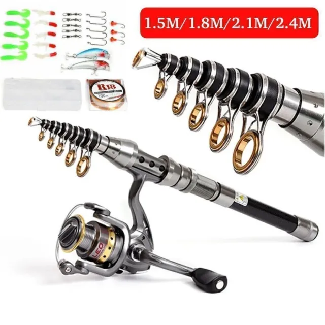 MAXCATCH TRAVEL SPINNING Fishing Rods 6'8''/ 7'/ 8'/ 9' Telescopic Fishing  Pole $39.00 - PicClick