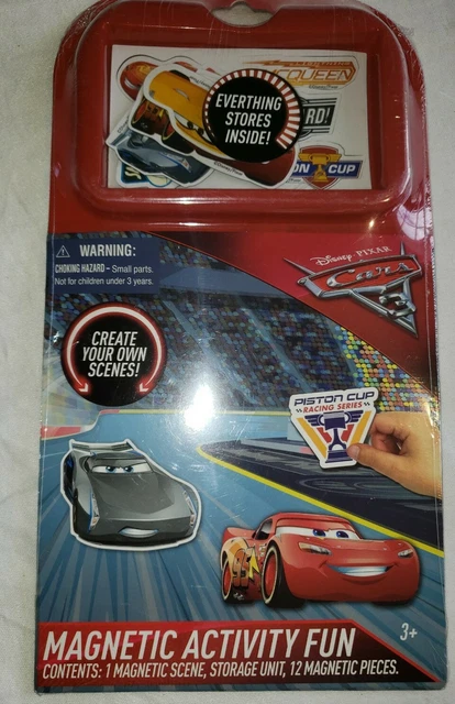 NEW! Magnetic Activity Fun Set/Disney Pixar Cars 3 "Create Your Own Scenes!"