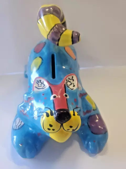 "DOTTIE DRACOS" Ceramic Cat Bank By GANZ Bella Casa Hand painted