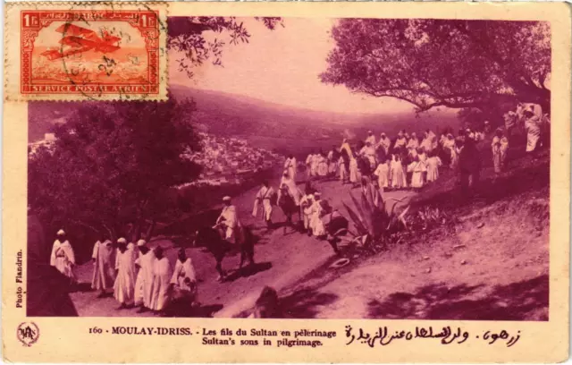 CPA AK MOROCCO MOULAY-IDRISS - The Sons of the Sultan in Hairing (93025)