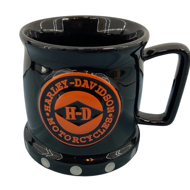 HARLEY-DAVIDSON BLACK CERAMIC 3D Coffee Mug  Studded Base  Official  Licensed $13.47 - PicClick CA