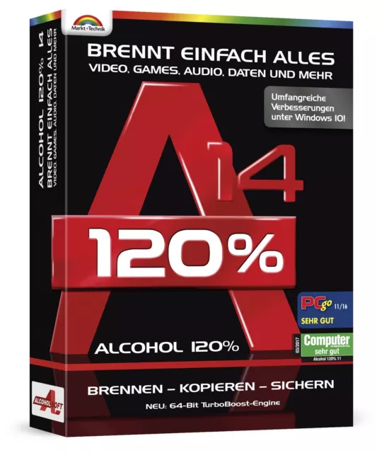 Alcohol 120%  14 - Brennt einfach alles - PC-DVD - NEU & Verpackt