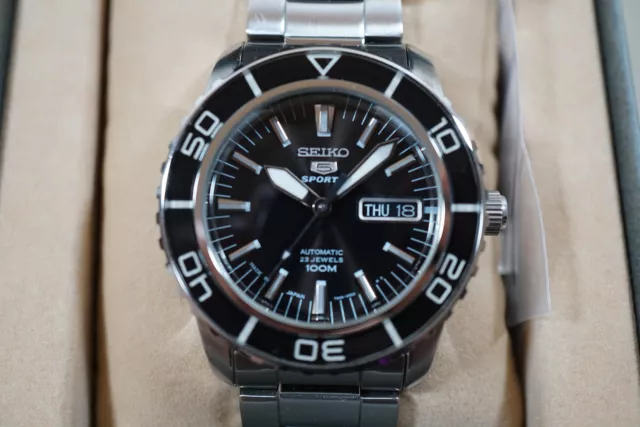 Seiko 5 Sports SNZH55J1 7S36 Fifty Five Fathoms Automatic Black  Watch