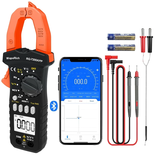 PeakTech 3442 - Multimetro Digitale True RMS, Con 60.000 Conteggi E Bluetooth 4 0 Multimetro Portatile Professionale Auto Hold Tuv Gs Voltmetro 95973811