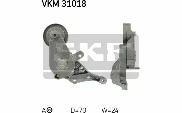SKF Galet tendeur (courroie d'accessoire) pour VOLKSWAGEN GOLF BORA VKM 31018