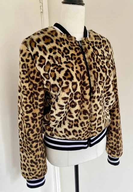 Decjuba leopard bomber jacket sale