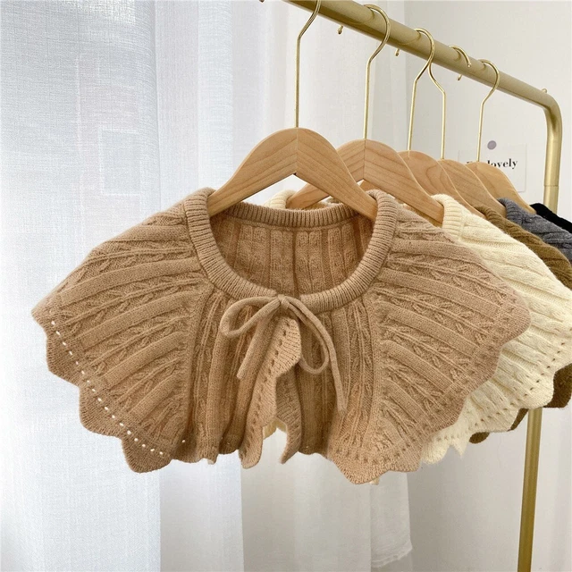 Colletto a maglia tinta unita sciarpa calda tenere ragazze
