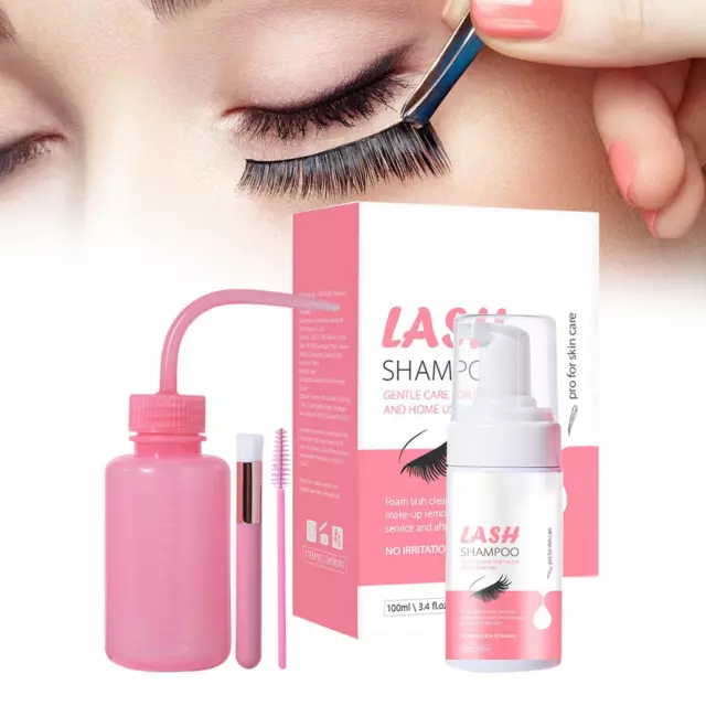 Lash Shampoo False Eyelash Grease Dust Cleaner for Professional Salon Adults