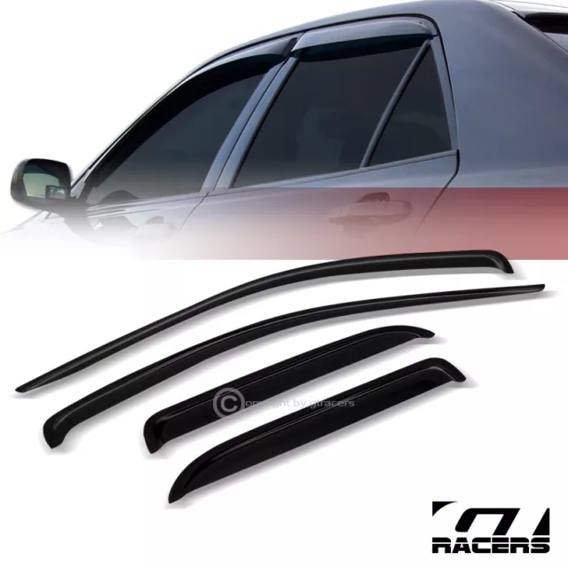 For 2002-2009 Dodge Ram Quad Cab Sun/Rain Guard Shade Deflector Window Visors 4P