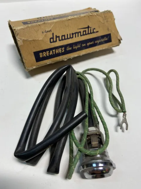 Vintage DRAWMATIC Cigarette Lighter Sinko Accessories Kustom Hot Rod NOS