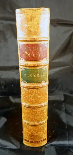 Charles Dickens, Bleak House, 1853, 1st edition, 1st issue, leather 2