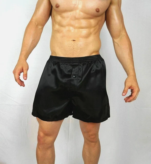 Hot Pink Satin Boxer Shorts For Men Made In France - Foto 10