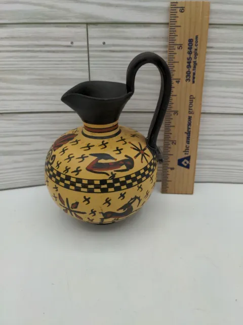Vintage Greek Museum Corinthian Exact Copy 600 BC Pottery Pitcher Vase