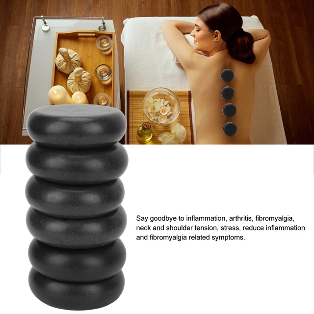 Set massaggi pietra calda 6 pezzi per promuovere pietre calde per gambe assonnate