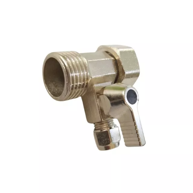 RO 1/2" to 1/4'' Feed Water Adapter with Shut-off Ball Valve Tap Tee Connector U