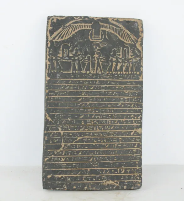 Rare Ancient Pharaonic Stela Book of Dead Holy Book In Egyptian Mythology BC