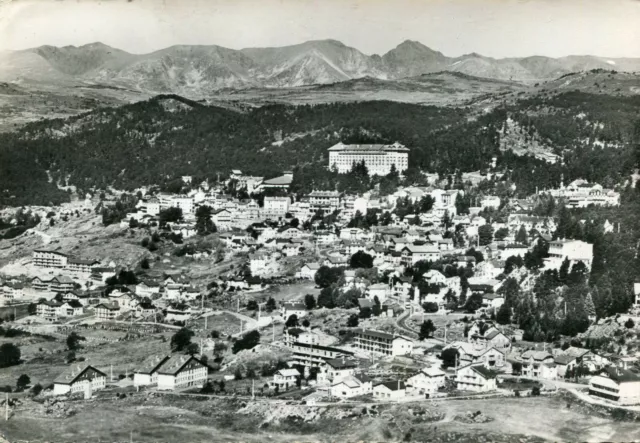 Carte FONT ROMEU ODEILLO VIA Cité pré Olympique Vue générale Chaîne Pyrénées