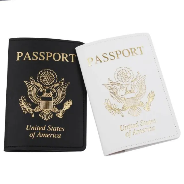 Portable USA Travel Passport Holder PU Leather ID Card Cover Case Protector