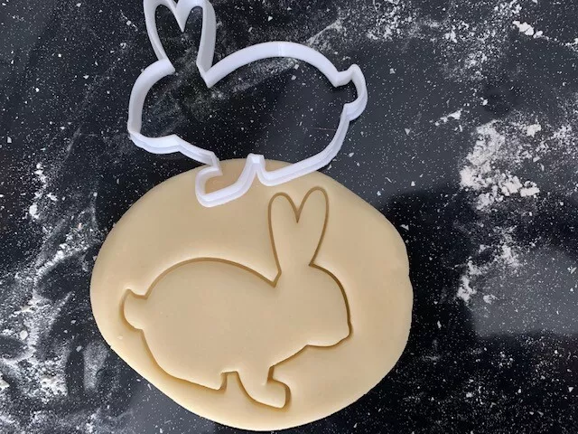 Rabbit Bunny Cookie Cutter Dough Biscuit Pastry Fondant Baking Easter Fun