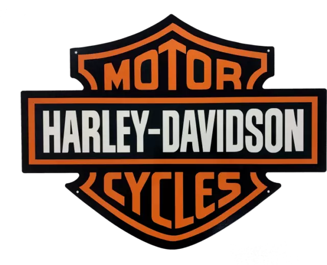 Large Harley Davidson Motor Cycles Metal Shield Wall Sign Easter Gifts