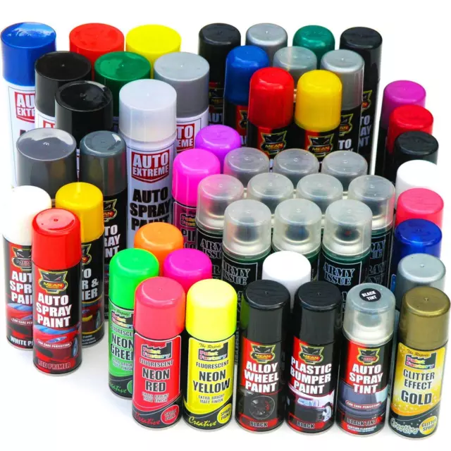 Auto Spray Paint Collection For Car 300 ml Black White Grey Colours Fast Dry