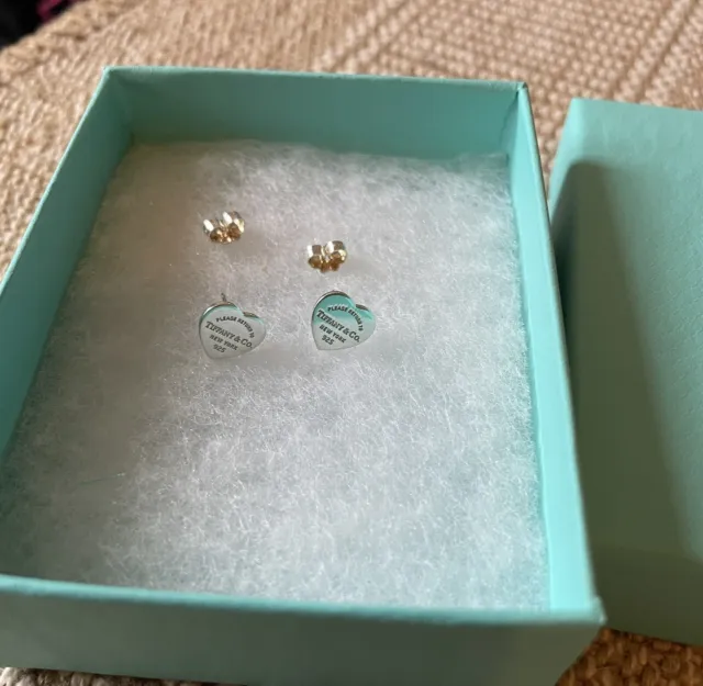 Tiffany And Co Mini Heart Earrings