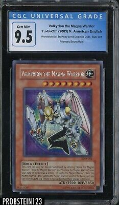 2003 Yugioh SDD-001 Valkyrion The Magna Warrior Prismatic Secret Rare CGC 9.5