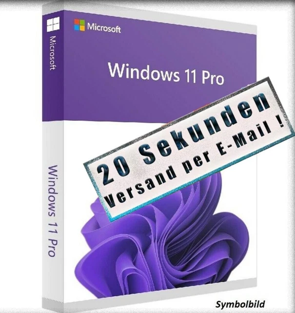 MICROSOFT WINDOWS 11 Pro Key Professional 32 64 Bit Freischaltschlüssel ...